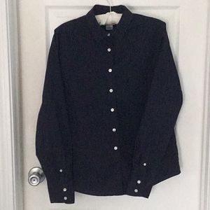 J Crew navy cotton shirt